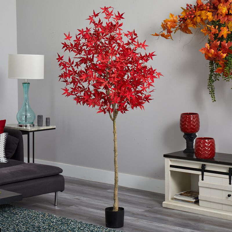 Hivvago 6 Feet Autumn Maple Artificial Fall Tree