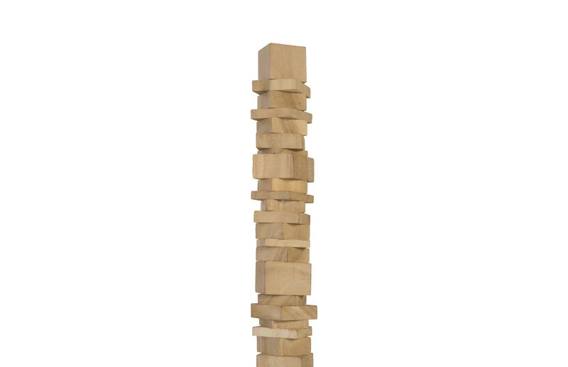 Stacked Wood Floor Sculptures Set of 3