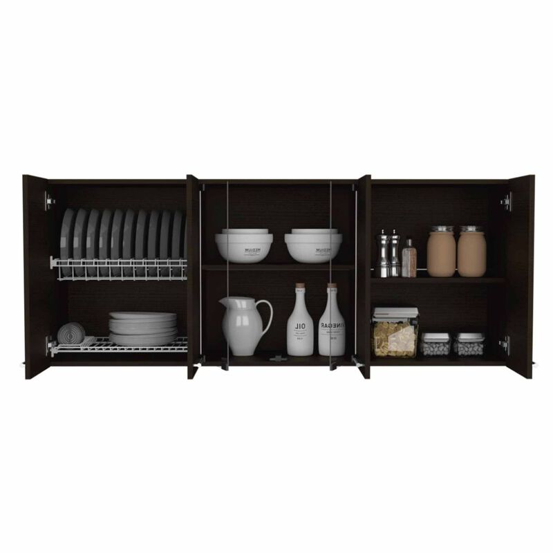 Superior Wall Cabinet Peoria, Kitchen, Black
