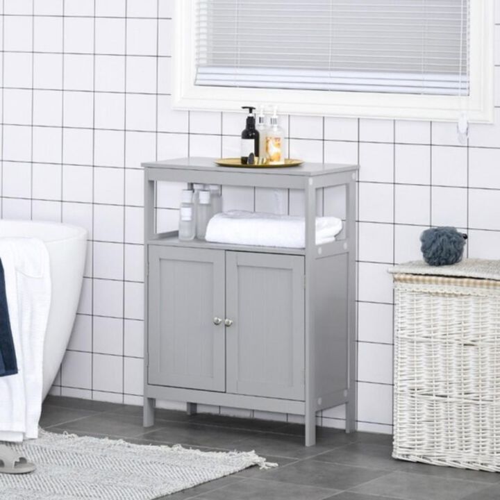 Bathroom Storage Cabinet with Shelves & Doors for Stylish & Functional Organization