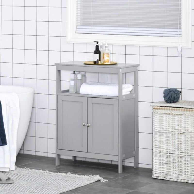Bathroom Storage Cabinet with Shelves & Doors for Stylish & Functional Organization