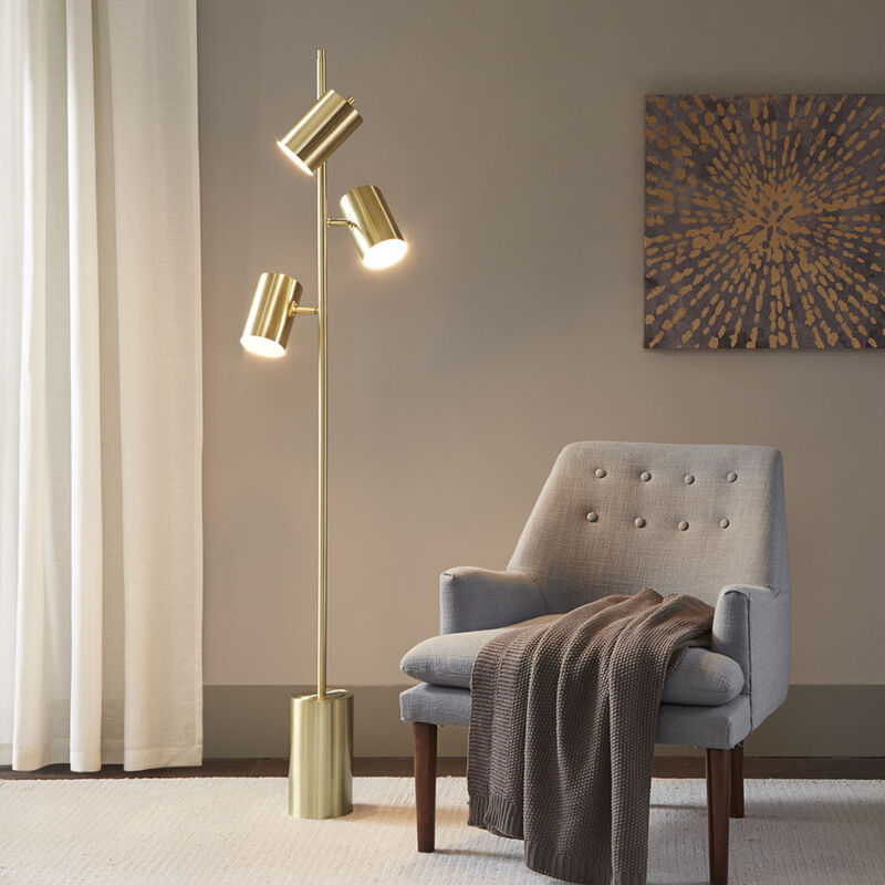 Alta 3-Light Metal Floor Lamp