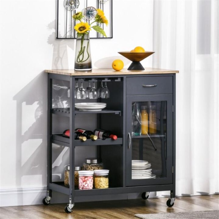 Kitchen Sideboard Storage Cabinet Multi-Functional Coffee Bar & Buffet Cabinet for Kitchen & Dining Room