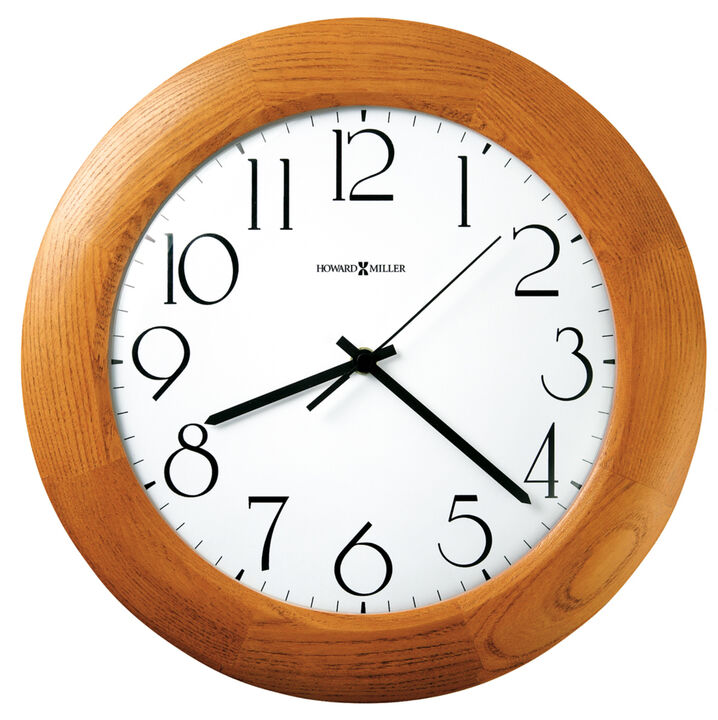 Howard Miller 625355 Howard Miller Santa Fe Wall Clock 625355 Champagne Oak