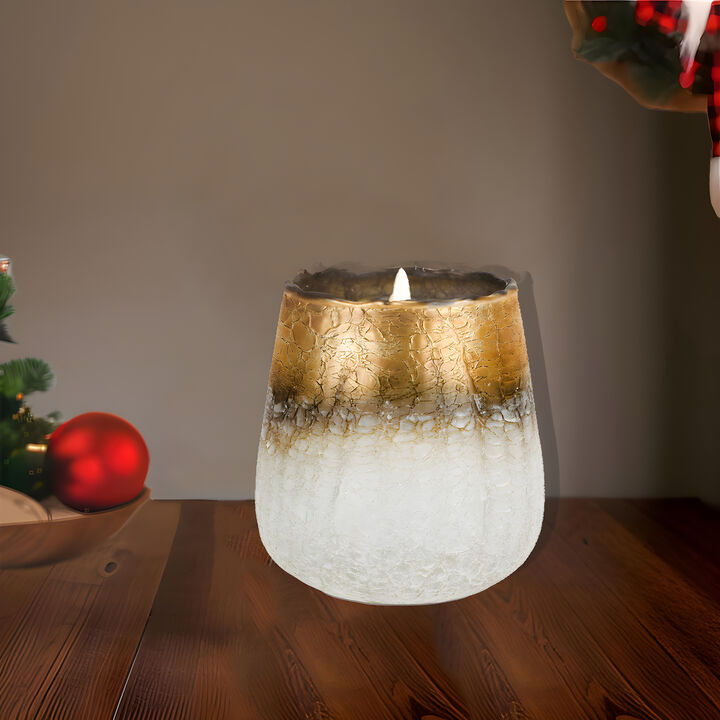 Glass Vase 5"D x 6"H - Sleek and Modern Addition to Any Room