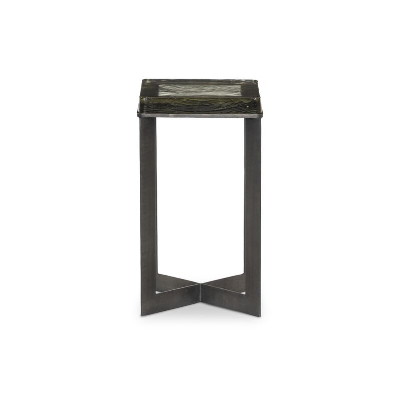 Lennie Cast Glass End Table