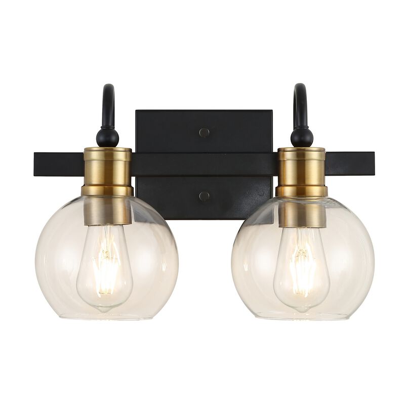 Marais Iron/Glass Rustic Vintage LED Vanity Light