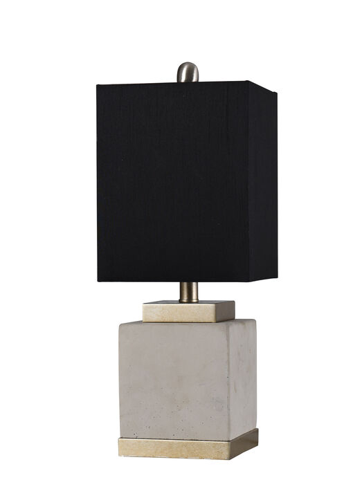 Soft Brass & Cement Table Lamp