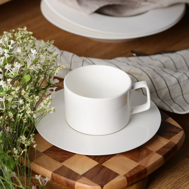 Stone Lain Sylvie Bone China 20 Piece Dinnerware Set, White