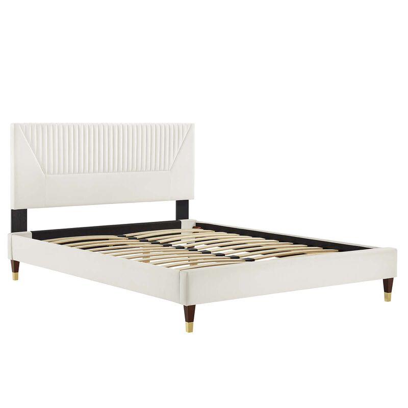 Modway - Yasmine Channel Tufted Performance Velvet Full Platform Bed