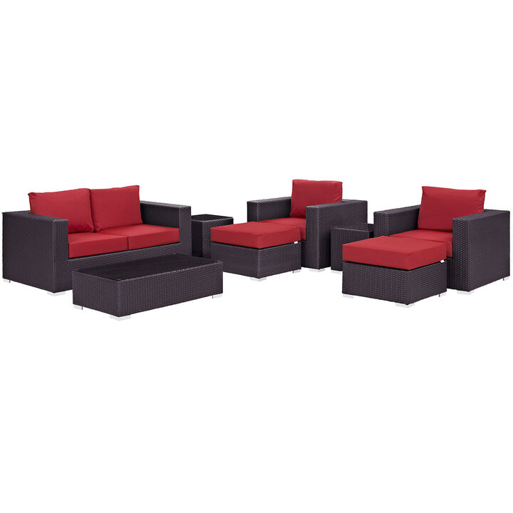 Modway - Convene 8 Piece Outdoor Patio Sofa Set