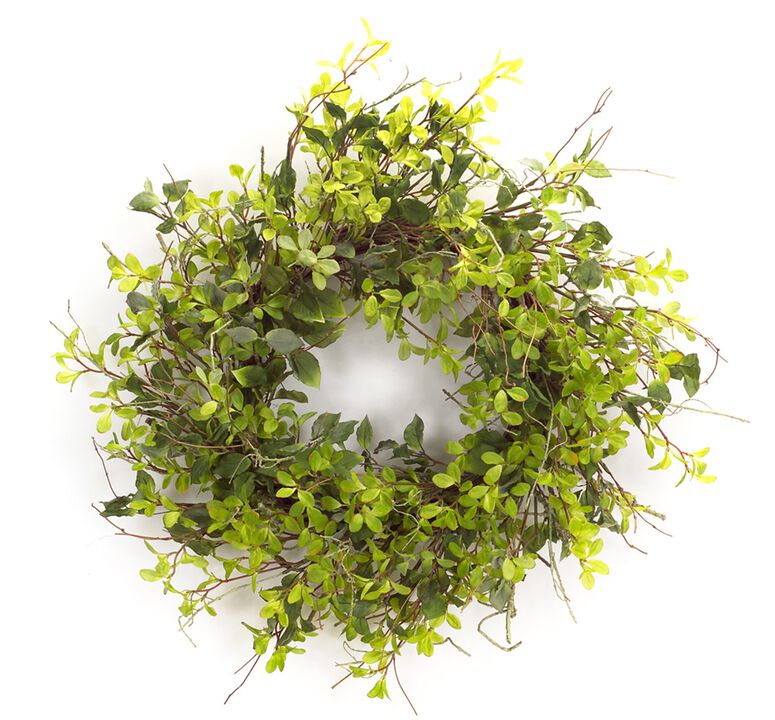 Large Mixed Foliage Wreath for Front Door or Home Décor