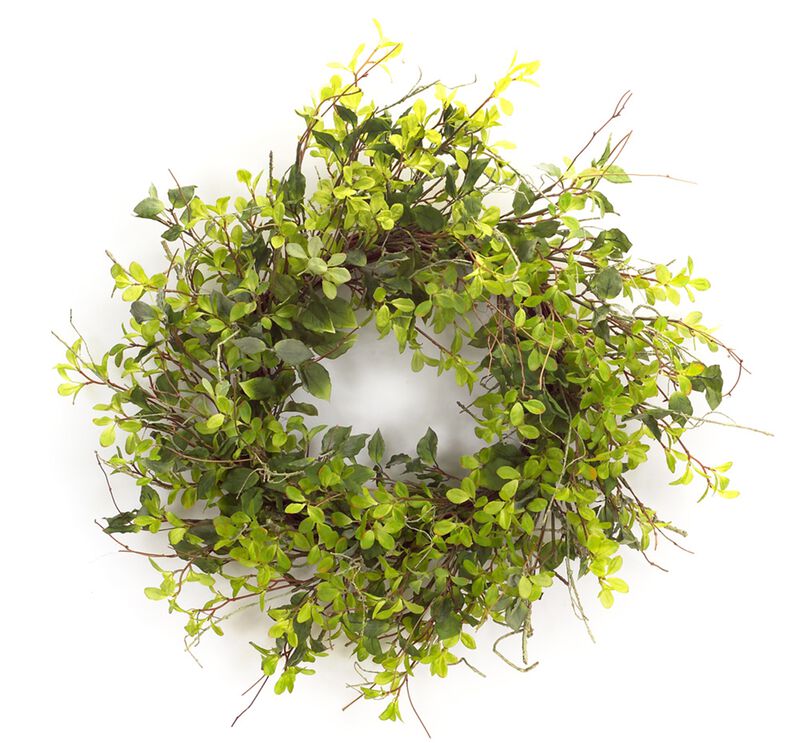 Large Mixed Foliage Wreath for Front Door or Home Décor