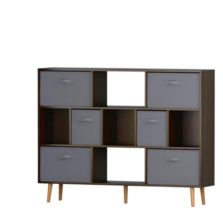 Bookshelf Modern & Functional Bookcase for Home, Office & Living Room Organization