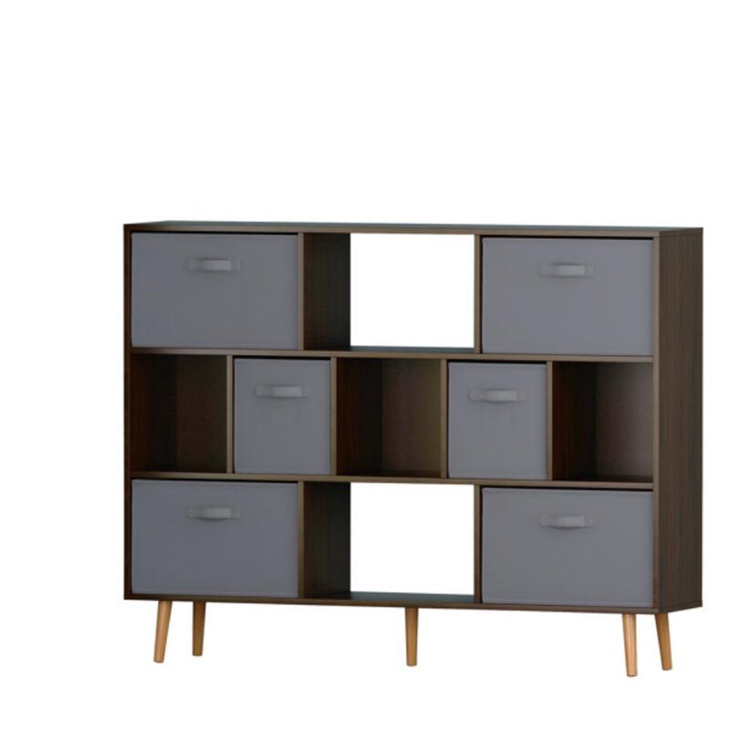 Bookshelf Modern & Functional Bookcase for Home, Office & Living Room Organization