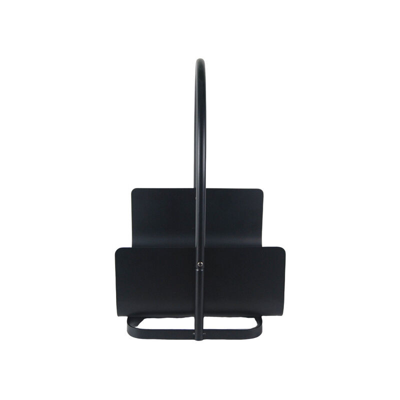 Metal Fireplace Log Holder, Portable Firewood Carrier & Storage Rack