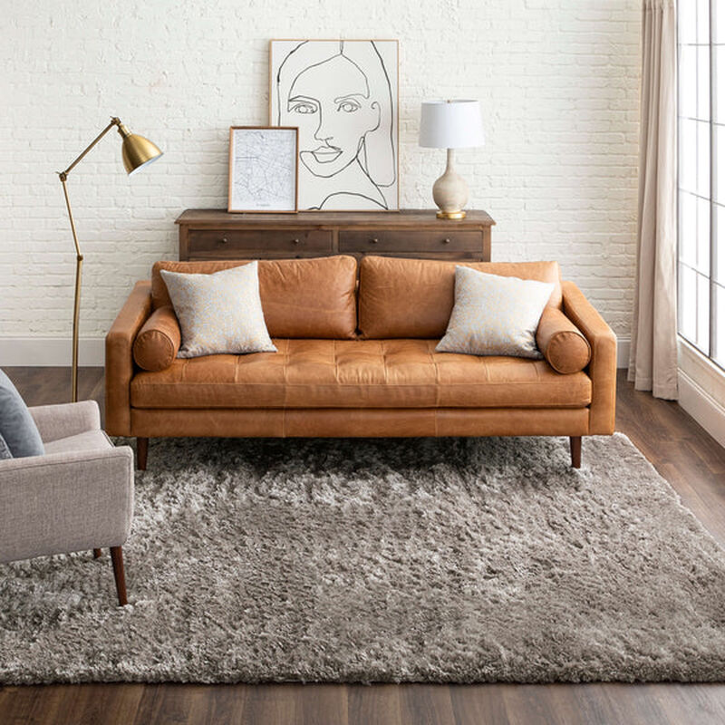 Billow Shag Billow Shag Taupe 5' 3" X 8' Rug