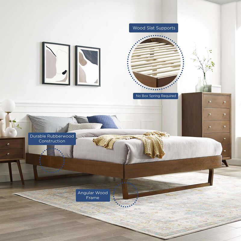 Modway - Billie Full Wood Platform Bed Frame