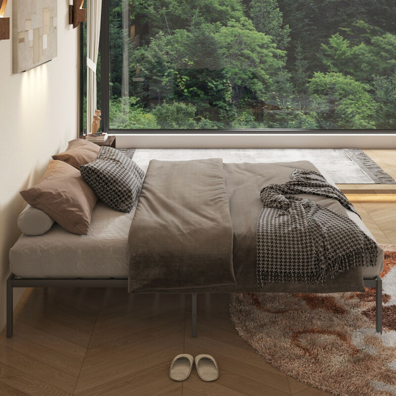 Streamdale King Metal Platform Bed Frame, No Box Spring Needed