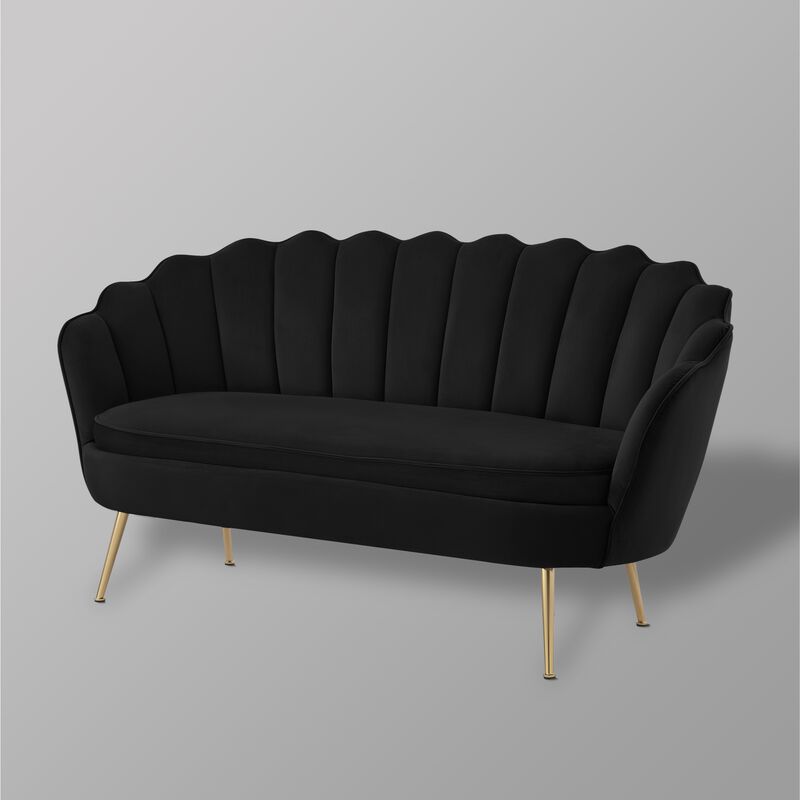 Nicole Miller Orson Velvet Loveseat