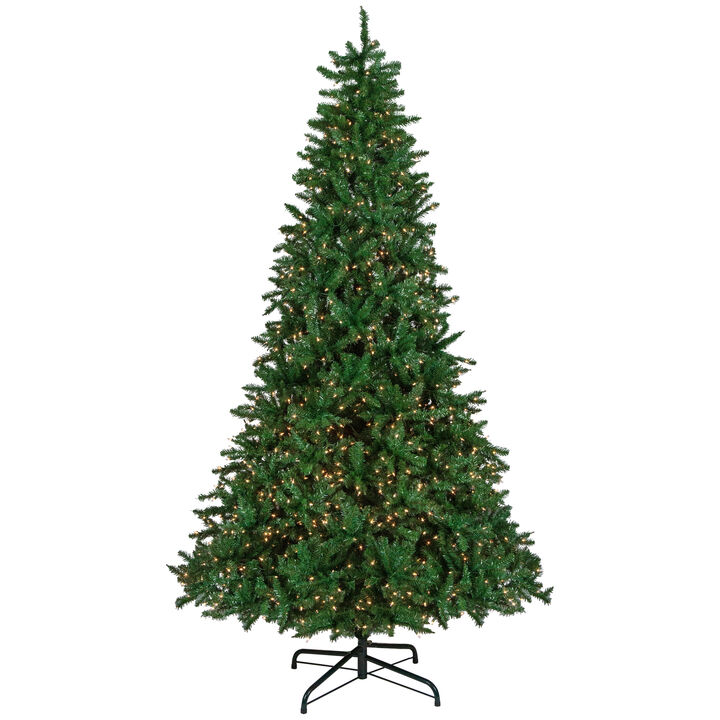 9' Pre-Lit Twin Falls Pine Artificial Christmas Tree  Clear Lights