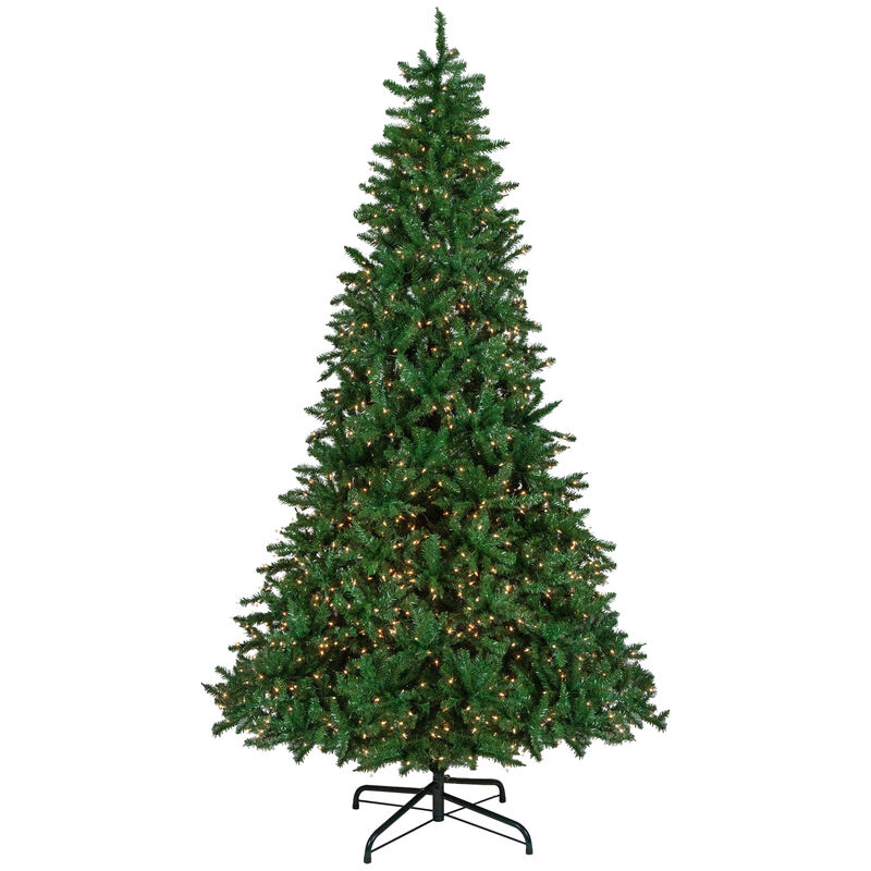 9' Pre-Lit Twin Falls Pine Artificial Christmas Tree  Clear Lights