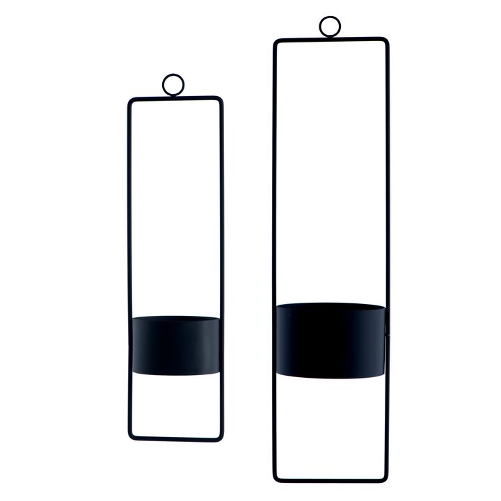 Upright Hanging Planter-large-black