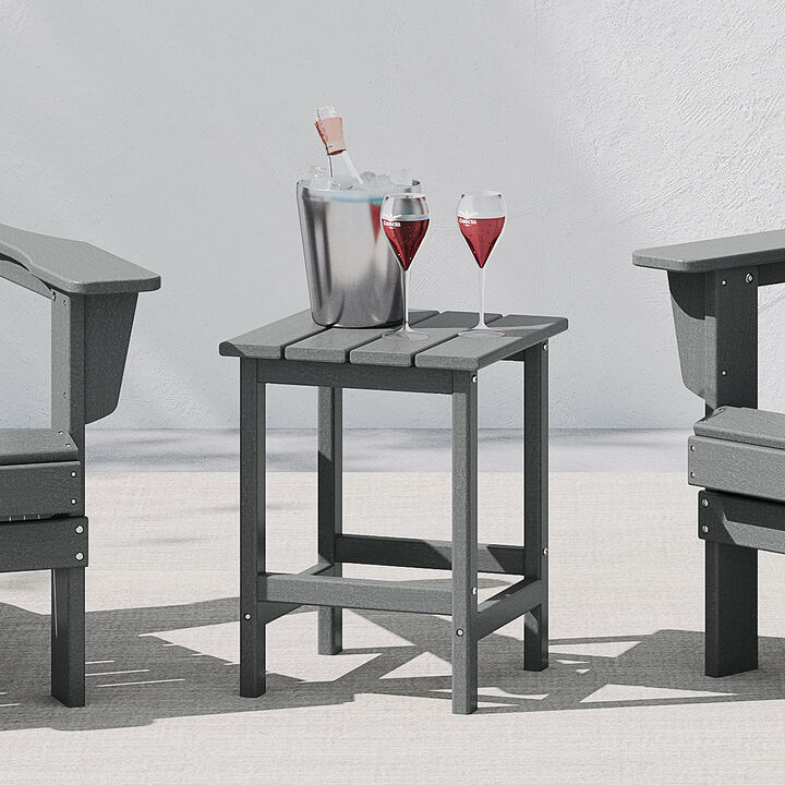 WestinTrends Westintrends 14" square outdoor Side table for Adirondack chair