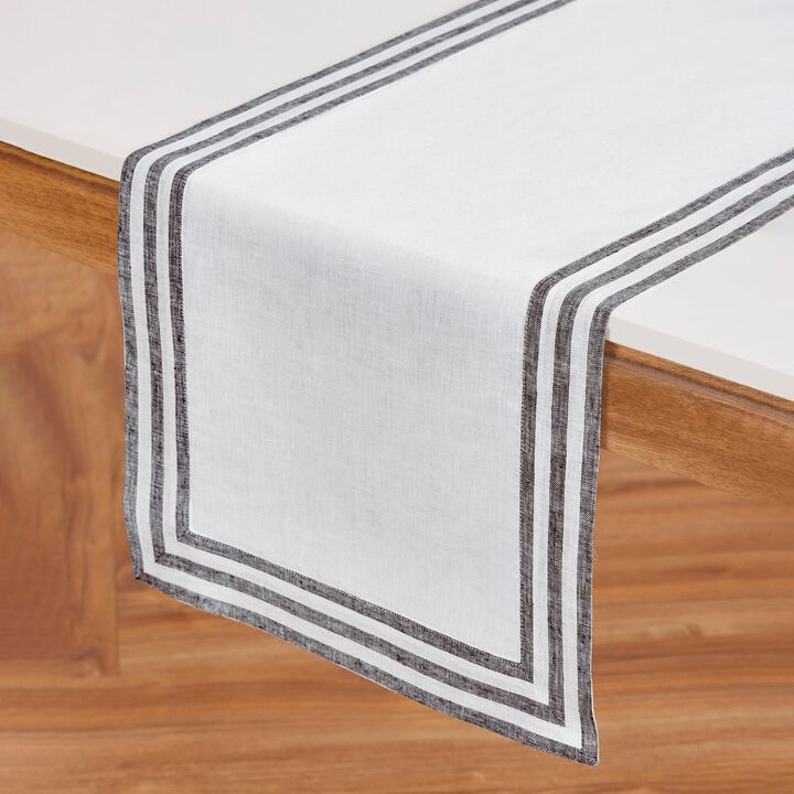 Solino Home 100% Pure Linen Table Runner | Mila