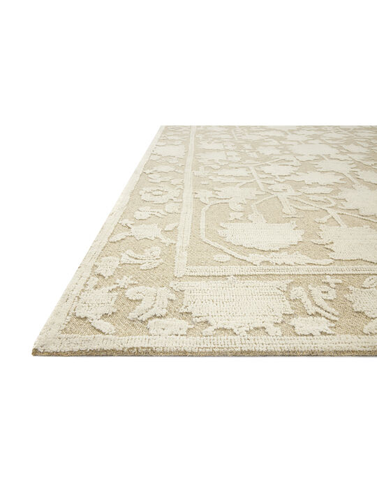 Gloria GLO01 Natural/Ivory 3'6" x 5'6" Rug