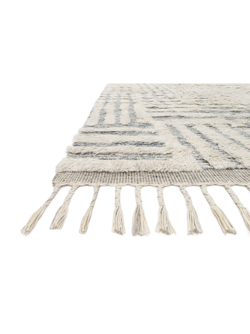 Khalid KF01 Ivory/Sky 4' x 6' Rug