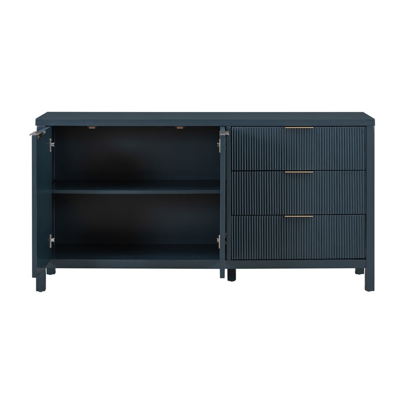 Merax Wave-Pattern Sideboard Storage Cabinet