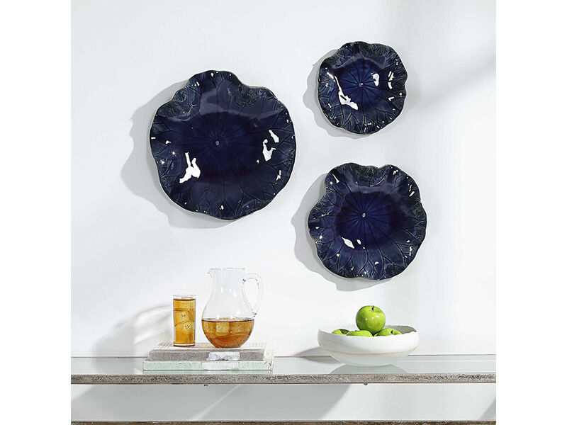 Abella Blue Ceramic Wall Decor