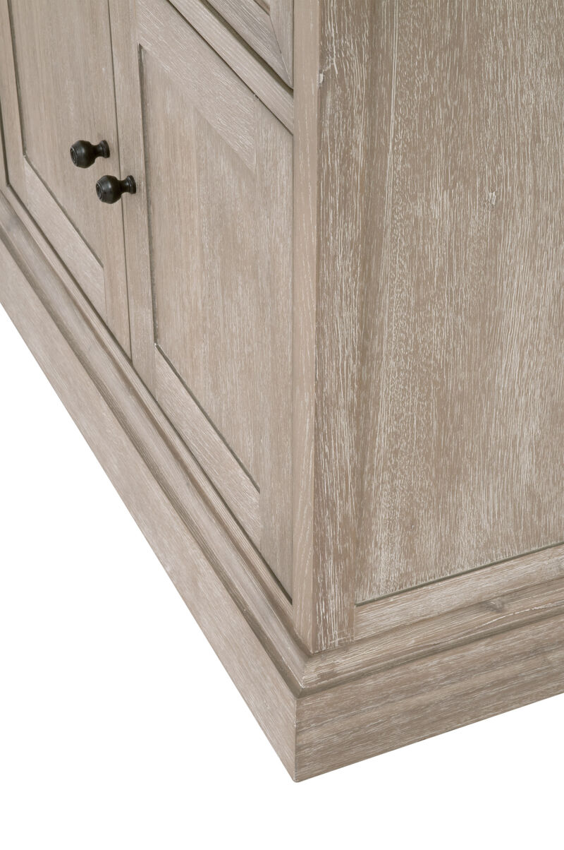 1-Drawer 2-Door Nightstand