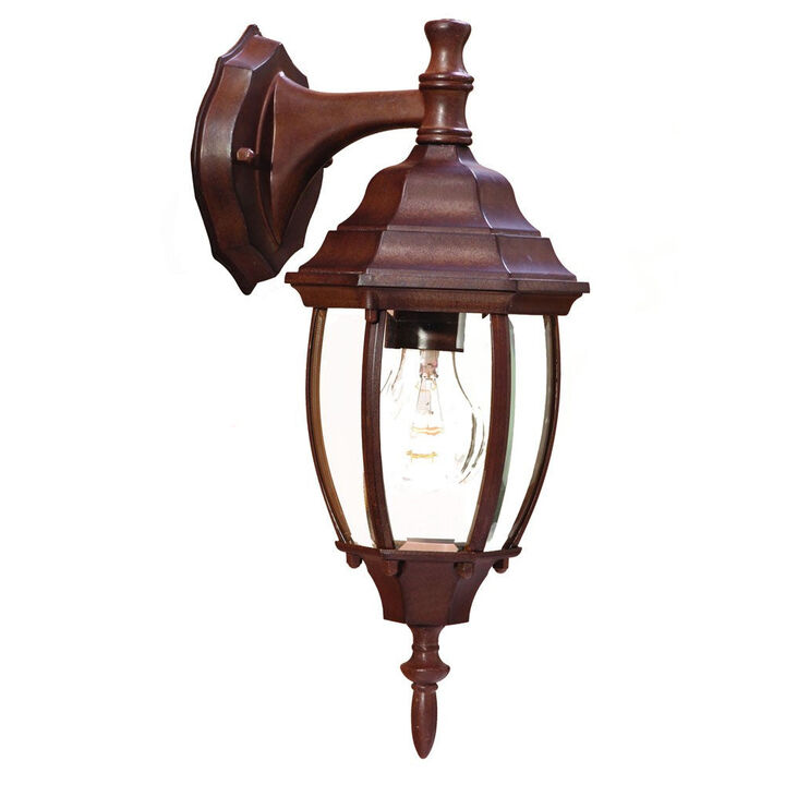Hivvago Dark Brown Hanging Globe Lantern Wall Light