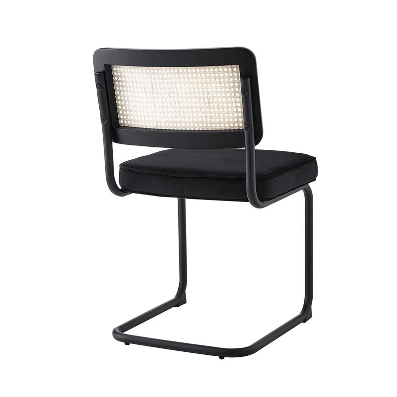Loft Lyfe Ayman Velvet Dining Chair Seat (Set of 2)