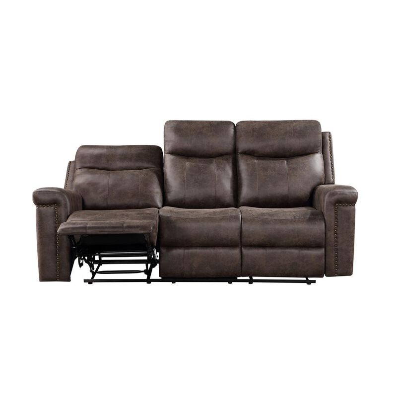New Classic Furniture Quade Sofa W/Dual Recliner-Mocha