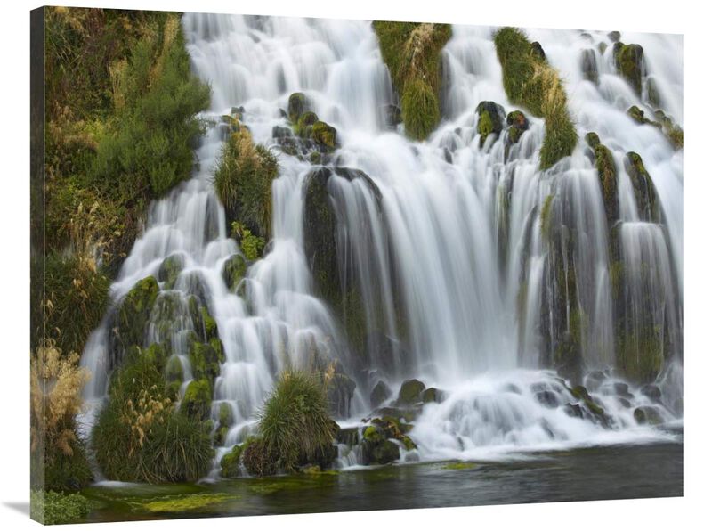 Waterfall, Niagara Springs, Thousand Springs State Park, Idaho.-Canvas Art-40x30