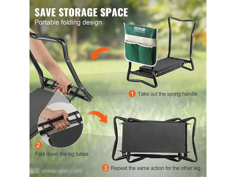 VEVOR Folding Garden Kneeler and Seat Heavy Duty