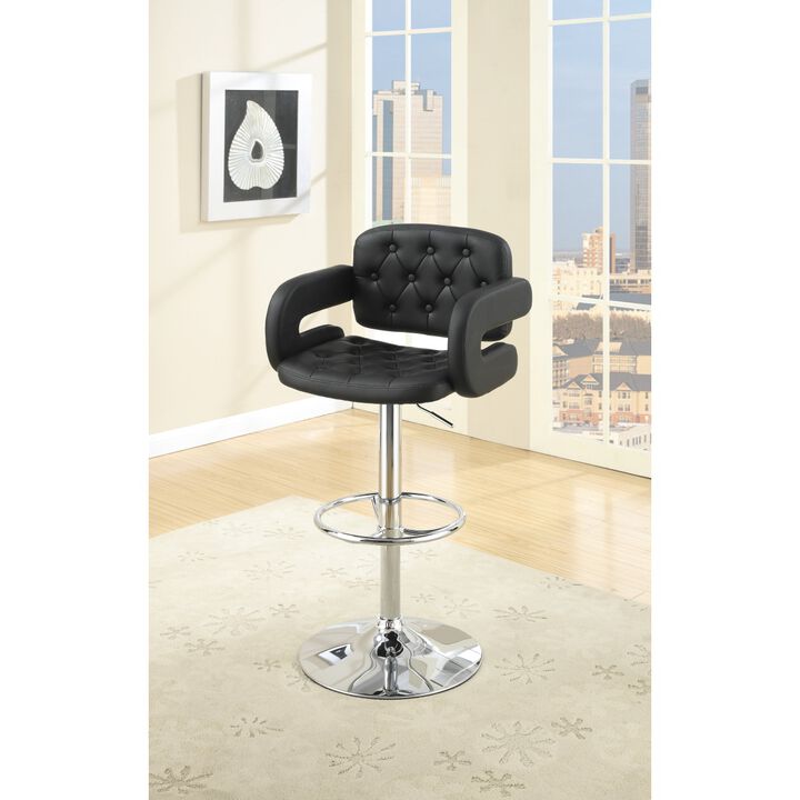 Adjustable Faux Leather Barstool Chair