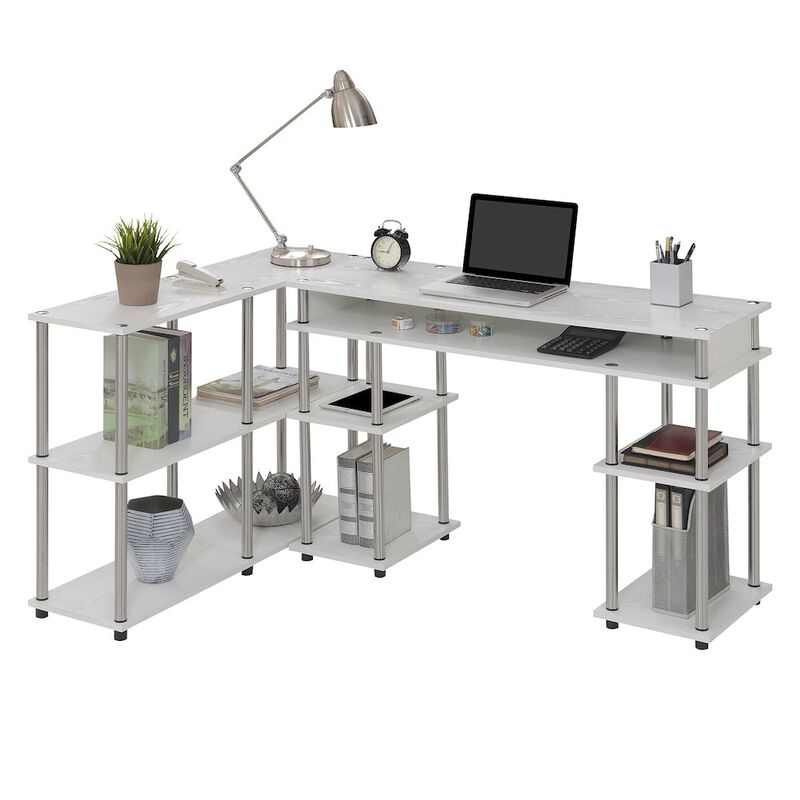 Convenience Concepts Designs2Go No Tools Desk and Console Table Set