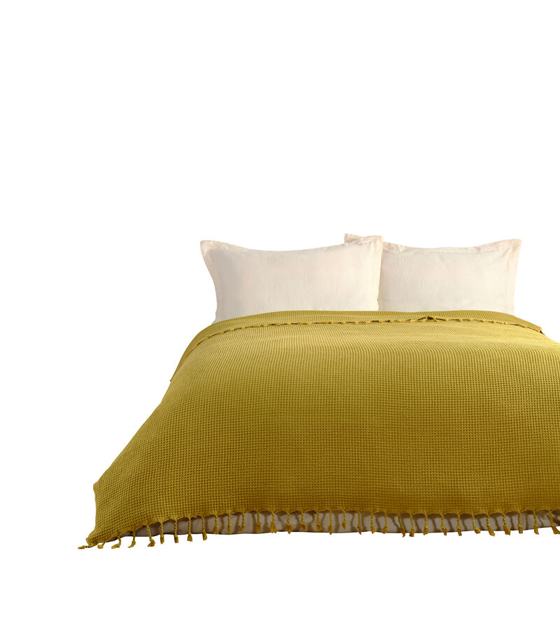 Textile Muslin Plain Cotton Twin Coverlet