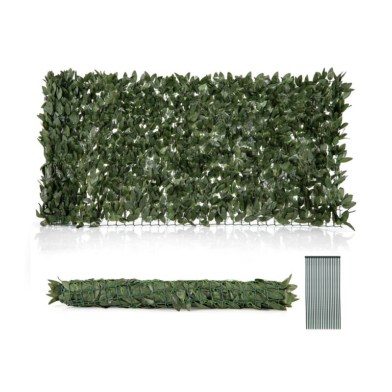 Artificial Lily Leaf Privacy Fence for Garden Yard Balcony Deck
