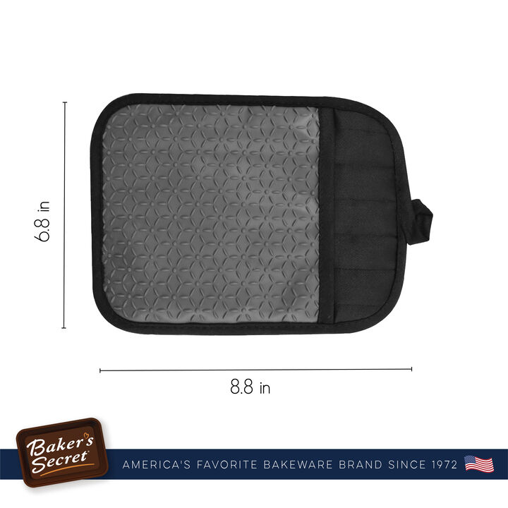 Baker's Secret Pot Holder Oven Mitt, Silicone Heat Resistant, Kitchen Essentials