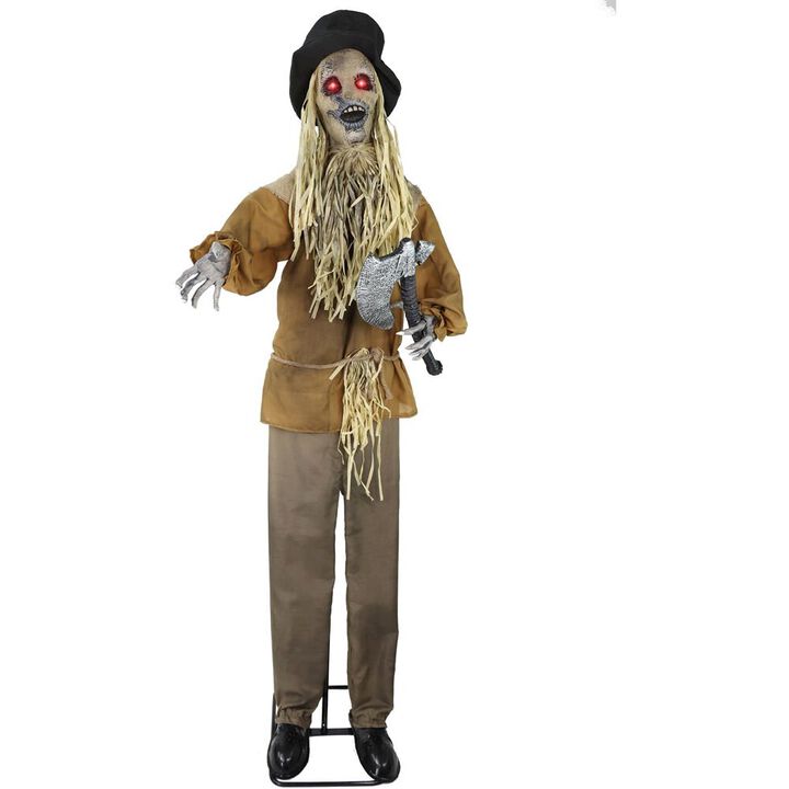 Haunted Hill Farm 5.8FT Anim Stand Scarecrow