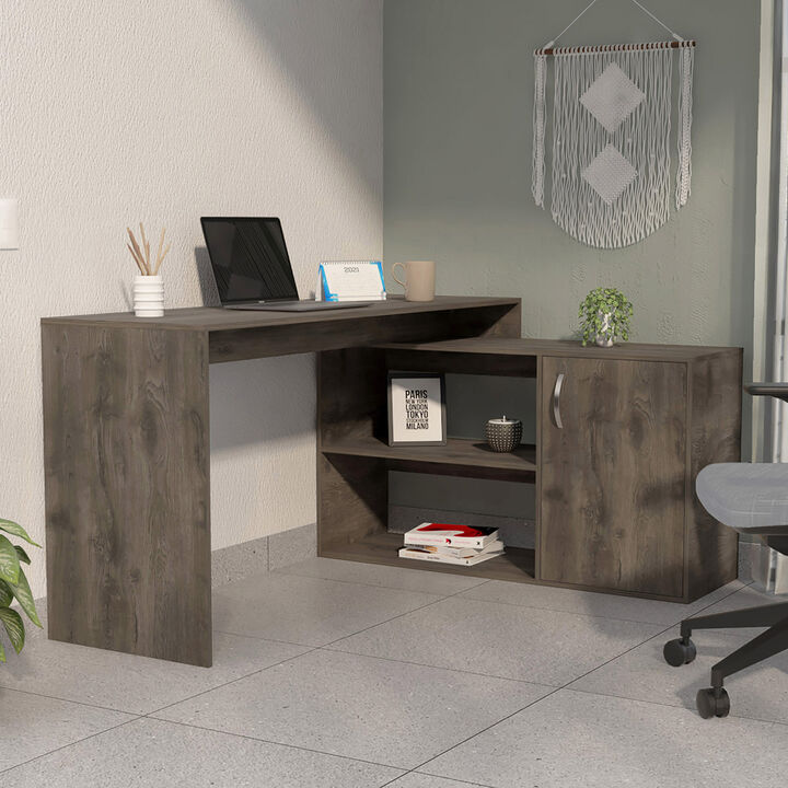 Ridley 2-Shelf L-Shaped Writing Desk