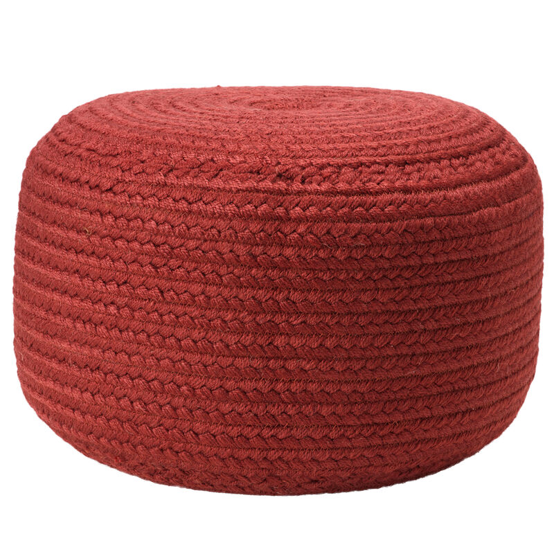 Saba Solar Pouf in Red Dahlia