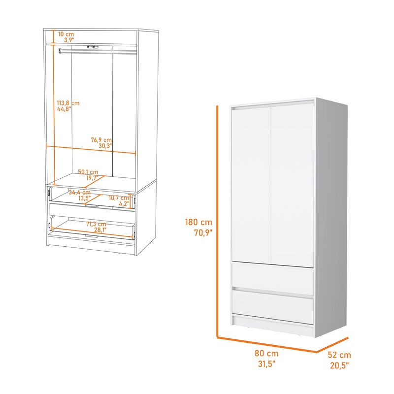 Avra 2 Drawers Armoire
