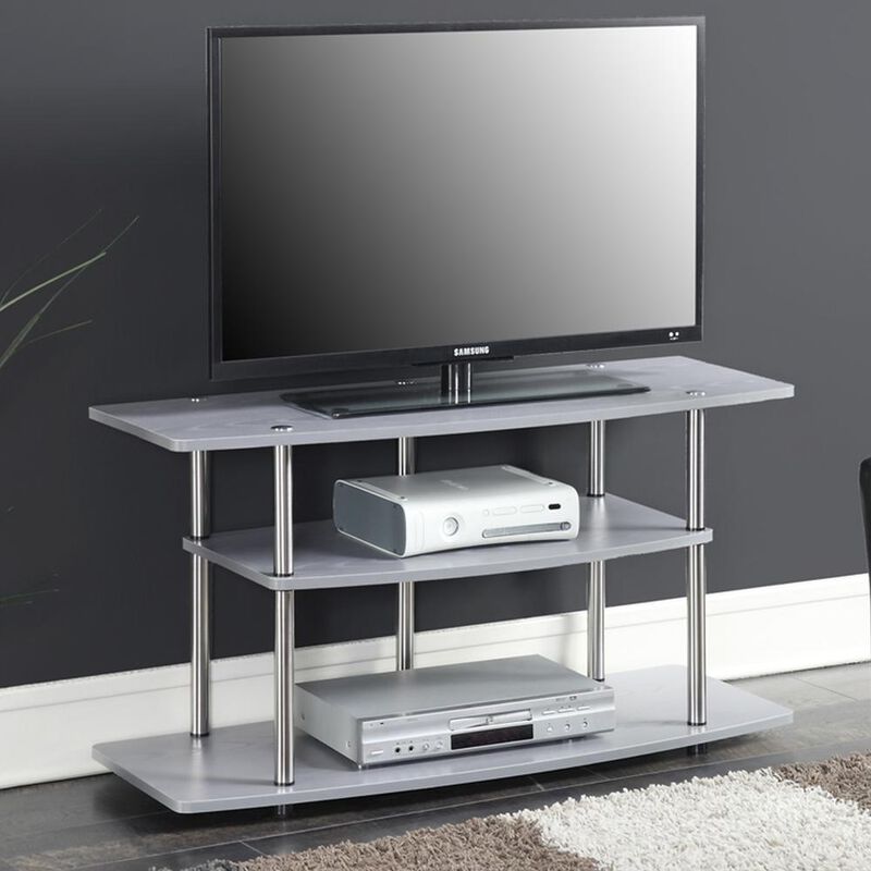 Convience Concept, Inc. No Tools 3 Tier Wide TV Stand for TVs up to 46 Inches
