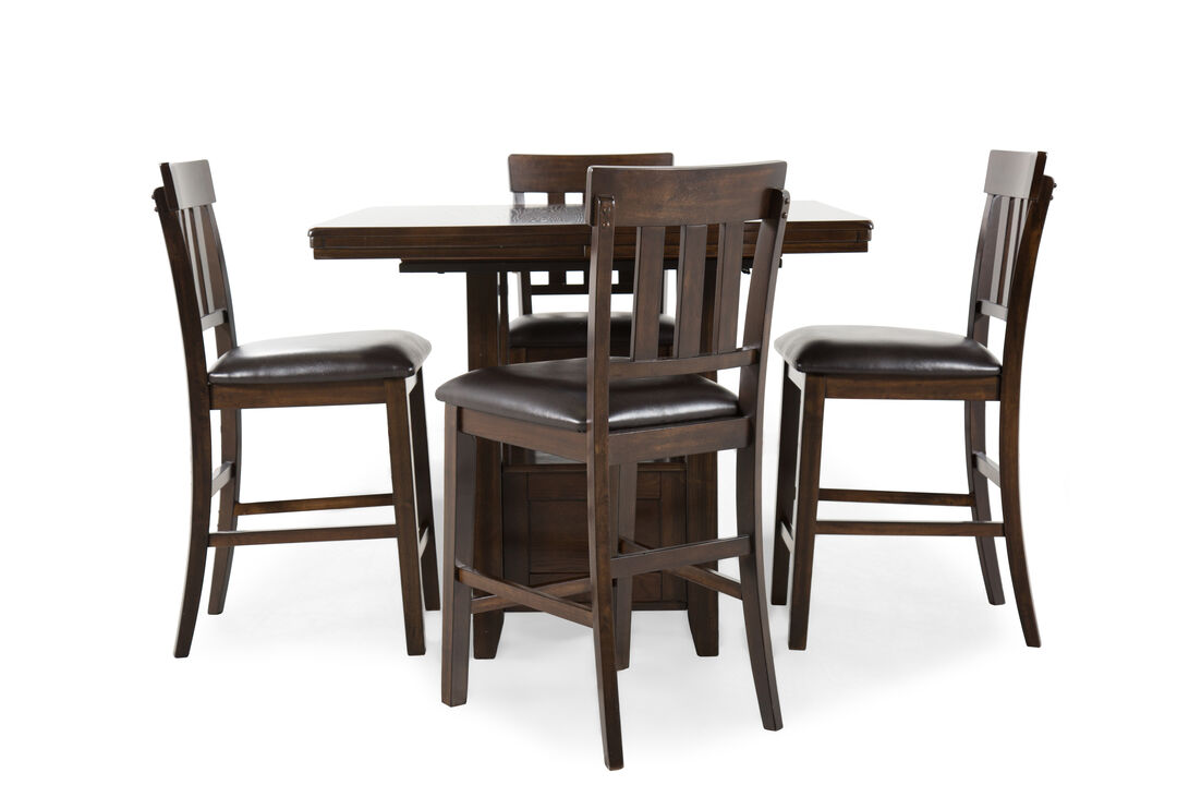 Haddigan 5-Piece Counter Height Dining Set